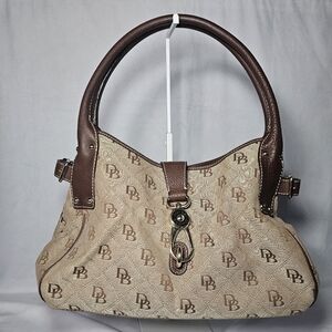 Dooney & Bourke Monogram Canvas Khaki Satchel